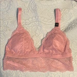 Blush lace bralette from VS size M never worn